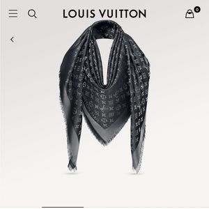 NWOT Louis Vuitton Monogram Shine Shawl